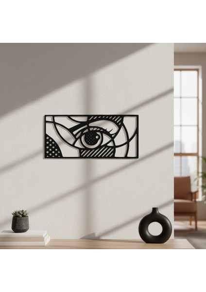 Geometrik Göz Çerçevesiz Dekoratif Ahşap Tablo indirimleri