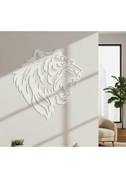 Kaplan Başı 2 Çerçevesiz Dekoratif Ahşap Tablo