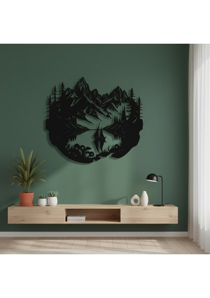 Yelkenli Çerçevesiz Dekoratif Ahşap Tablo modelleri