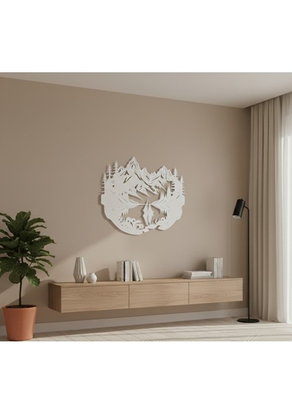 Yelkenli Çerçevesiz Dekoratif Ahşap Tablo