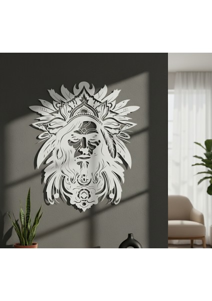 Ölü Adam Çerçevesiz Dekoratif Ahşap Tablo