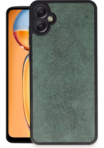 Samsung Galaxy A05 Kılıf Aras Deri Kapak - Koyu Yeşil