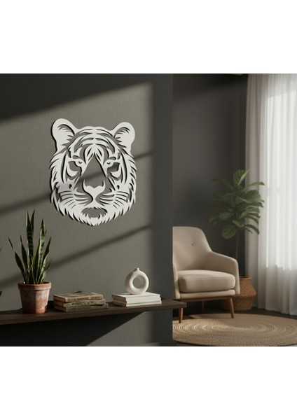 Kaplan Başı Çerçevesiz Dekoratif Ahşap Tablo