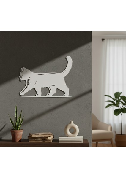 Kedi Çerçevesiz Dekoratif Ahşap Tablo fiyatları