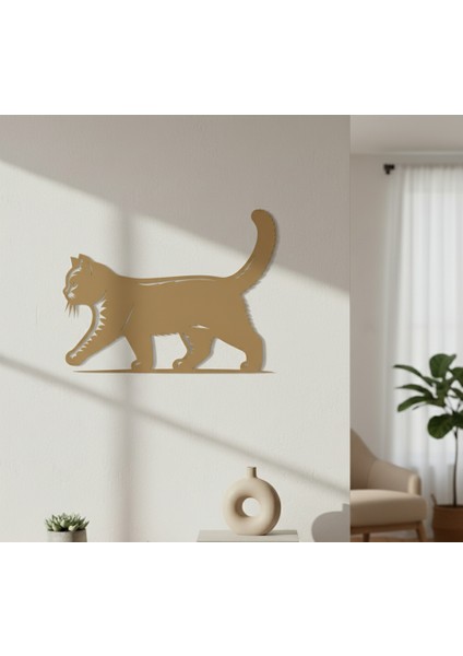 Kedi Çerçevesiz Dekoratif Ahşap Tablo modelleri