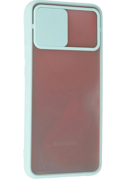 Ieg Samsung Galaxy A02S Kılıf Palm Buzlu Kamera Sürgülü Silikon - Turkuaz modelleri