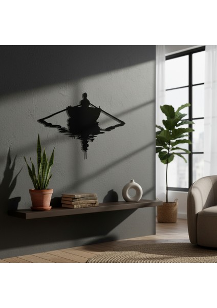 Yalnız Tekne Çerçevesiz Dekoratif Ahşap Tablo