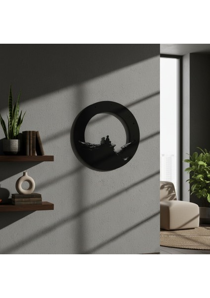 Dolunay Çerçevesiz Dekoratif Ahşap Tablo fırsatları