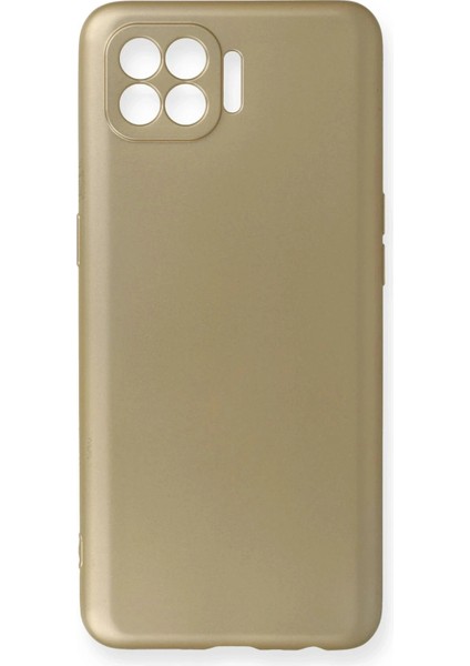 Oppo Reno 4 Lite Kılıf First Silikon - Gold