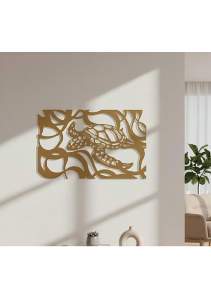 Kaplumbağa Çerçevesiz Dekoratif Ahşap Tablo modelleri