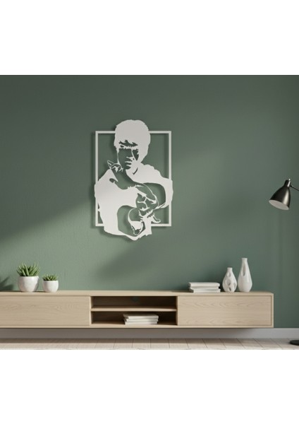 Bruce Lee Çerçevesiz Dekoratif Ahşap Tablo fiyatları