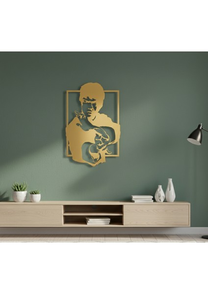 Bruce Lee Çerçevesiz Dekoratif Ahşap Tablo fırsatları