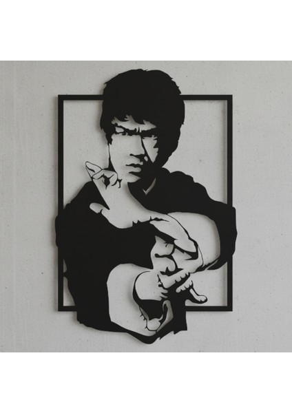 Bruce Lee Çerçevesiz Dekoratif Ahşap Tablo indirimleri