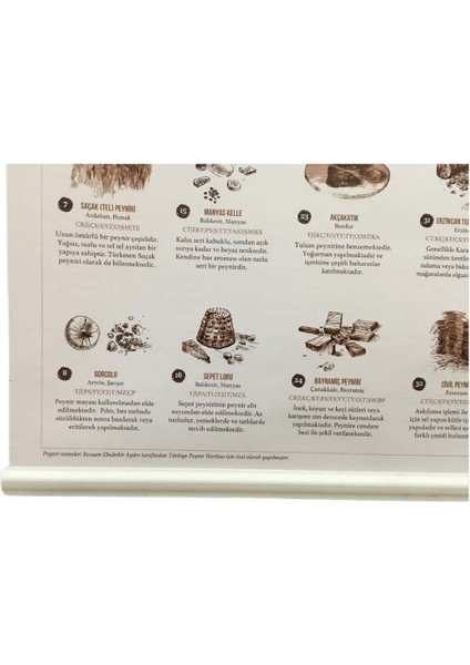 Türkiye Peynir Haritası Posteri indirimleri