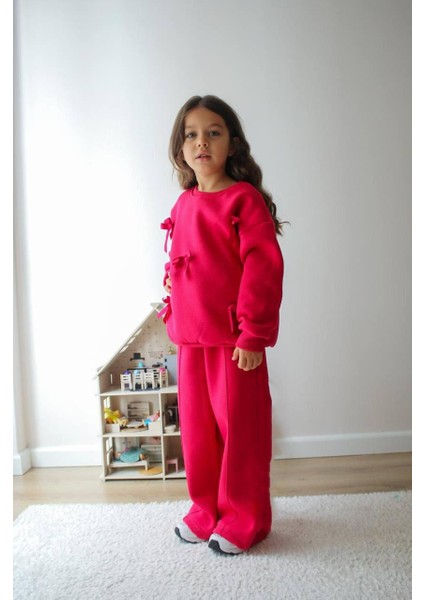 Kız Çoçuk Kurdele Detaylı 2 Li Takım