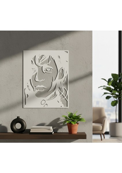 Edward Scissorhands Çerçevesiz Dekoratif Ahşap Tablo