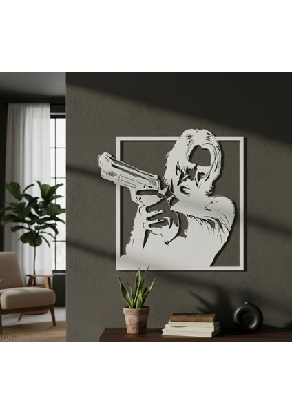 John Wick Çerçevesiz Dekoratif Ahşap Tablo fiyatları