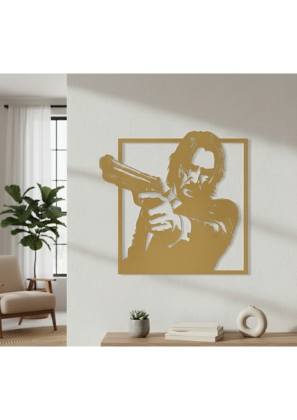 John Wick Çerçevesiz Dekoratif Ahşap Tablo modelleri