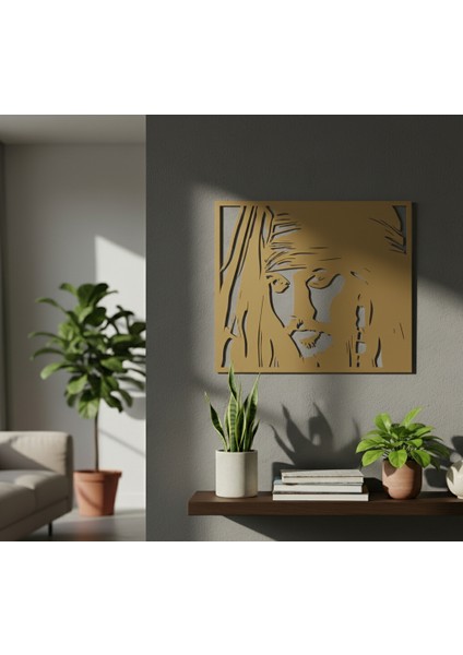 Kaptan Jack Sparrow Çerçevesiz Dekoratif Ahşap Tablo fiyatları