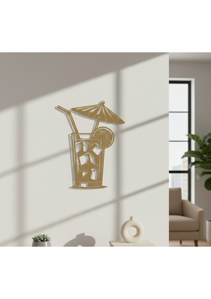 Limonata Çerçevesiz Dekoratif Ahşap Tablo