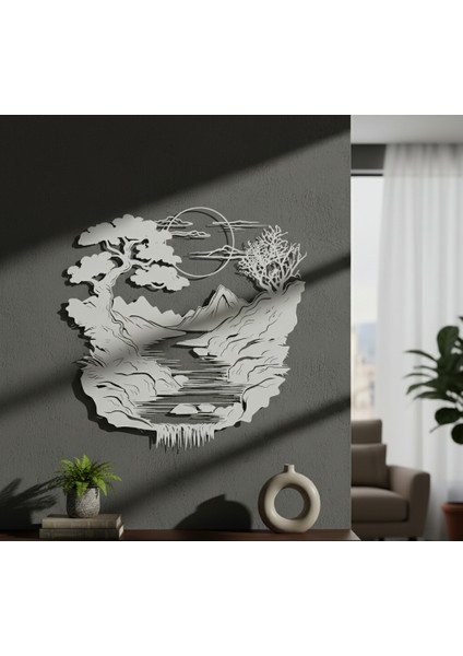 Güneşli Gün Çerçevesiz Dekoratif Ahşap Tablo fiyatları