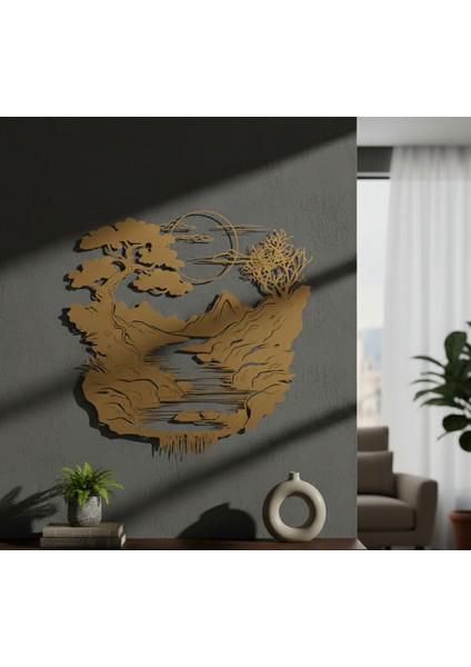 Güneşli Gün Çerçevesiz Dekoratif Ahşap Tablo fırsatları