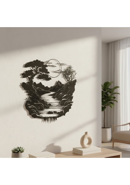 Güneşli Gün Çerçevesiz Dekoratif Ahşap Tablo indirimleri