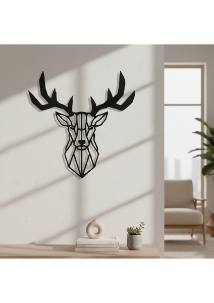 Geyik Başı Çerçevesiz Dekoratif Ahşap Tablo modelleri