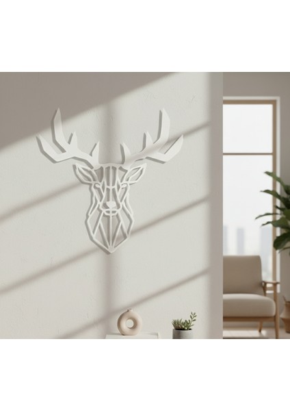Geyik Başı Çerçevesiz Dekoratif Ahşap Tablo indirimleri