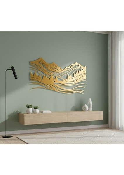 Vadi Çerçevesiz Dekoratif Ahşap Tablo
