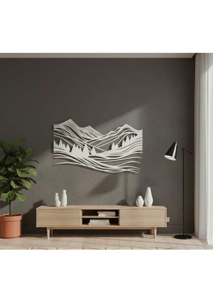 Vadi Çerçevesiz Dekoratif Ahşap Tablo