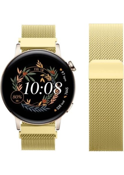 Watch Gt3 Elegant 42MM / Gt2 42MM Uyumlu Manyetik Milanese Loop Metal Saat Kordonu – 20MM modelleri