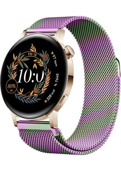 Watch Gt3 Elegant 42MM / Gt2 42MM Uyumlu Manyetik Milanese Loop Metal Saat Kordonu – 20MM