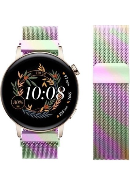 Watch Gt3 Elegant 42MM / Gt2 42MM Uyumlu Manyetik Milanese Loop Metal Saat Kordonu – 20MM modelleri