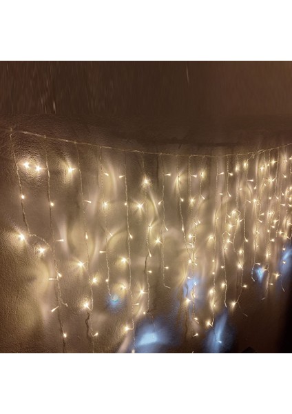 Saçak LED Işık Perde Aydınlatma 2m Gün Işığı Beyaz Flaş