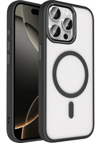 Ieg Apple iPhone 15 Pro Max Terea Magsafe Kapak - Siyah