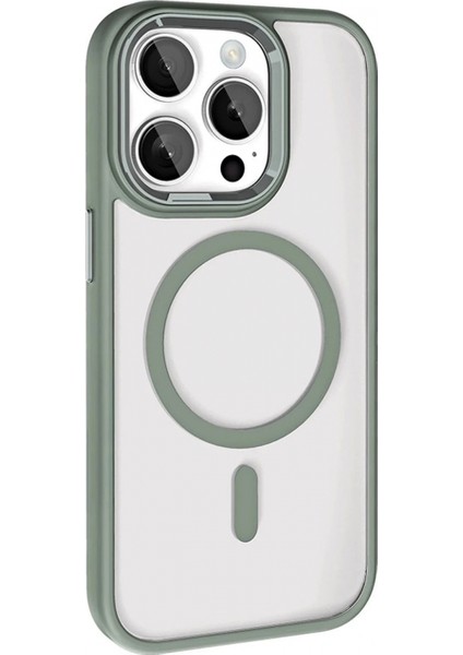 Ieg Apple iPhone 15 Pro Max Terea Magsafe Kapak - Titan Gri modelleri