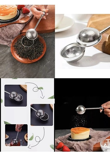 ☕ Ivory Bitki Çay Süzgeci – Çay Keyfinize Zarif Bir Dokunuş!