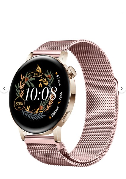 Watch Gt3 Elegant 42MM / Gt2 42MM Uyumlu Manyetik Milanese Loop Metal Saat Kordonu – 20MM