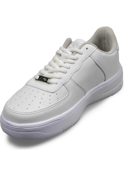 Mp 242-1082 Beyaz Erkek Bağcıklı Spor Ayakkabı