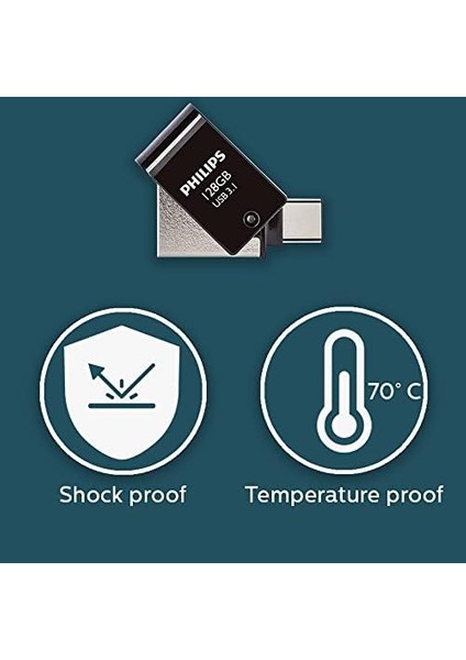 128GB Otg Dual Drive Type-C ve USB Bellek modelleri