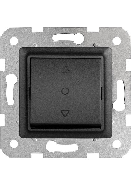 Linnera Life Gece Siyahı Tek Düğmeli Jaluzi Mekanizma ve Kapak