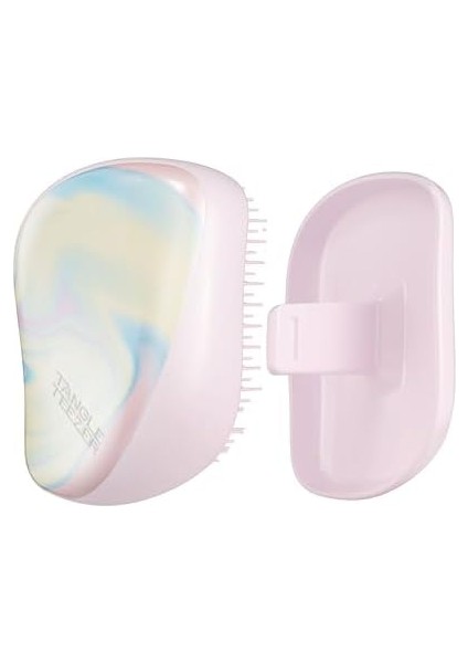 Tangle Teezer | Kompakt Şekillendirici Dolaşık Açıcı Saç Fırçası | Koruyucu Kapak ve Iki Katmanlı Diş Tasarımı ile Seyahat Dostu | Islak, Kuru ve Flyaway Saçlar Için Mükemmel | Dondurma Girdabı fiyatları