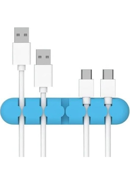 Yapışkanlı Kablo Düzenleyici Organizer Mavi modelleri