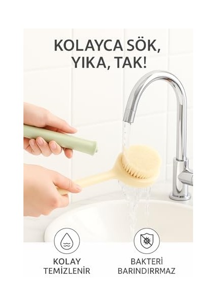 Suwors 2’si 1 Arada Duş Fırçası – Uzun Saplı, Çift Taraflı Banyo Lifi, Sırt ve Vücut Temizleme Için Peeling ve Masaj Etkili Duş Fırçası modelleri