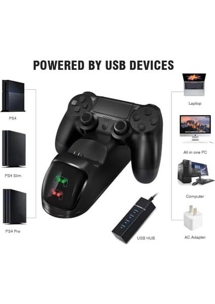 Ps4 Için Şarj Istasyonu LED Göstergeli Kol Şarj Standı TP4-889 fiyatları