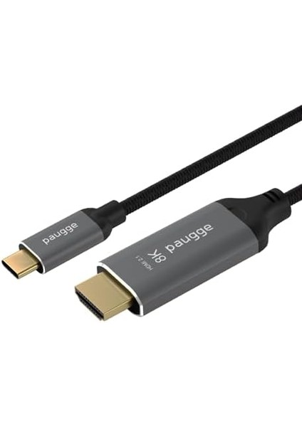 USB C To HDMI Kablo - 8K60Hz, 4K 144Hz/120Hz/60Hz, Thunderbolt 5/4/3 Uyumlu, HDMI 2.1, Hdr, Hdcp2.3, Dsc, 2 Metre (CHD21-PRO)
