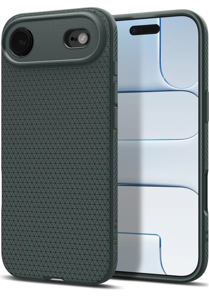 Air ile Uyumlu Ince Kılıf Air Hava Kanalı Teknolojisi Askeri Sınıf Koruma Abyss Green Dokulu Yüzey Kapak - ACS09924