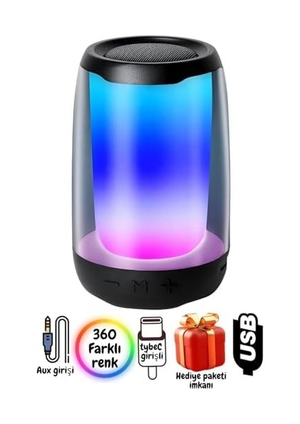 Mn6 Pluse 4 Mini Taşınabilir Bluetooth Hoparlör. Işıklı Bluetooth Hoparlör. Kablosuz Bluetooth Hoparlör.temperli Camdan Üretilmiş Bluetooth Hoparlör fiyatları