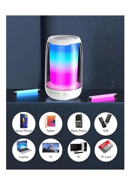 Mn6 Pluse 4 Mini Taşınabilir Bluetooth Hoparlör. Işıklı Bluetooth Hoparlör. Kablosuz Bluetooth Hoparlör.temperli Camdan Üretilmiş Bluetooth Hoparlör modelleri